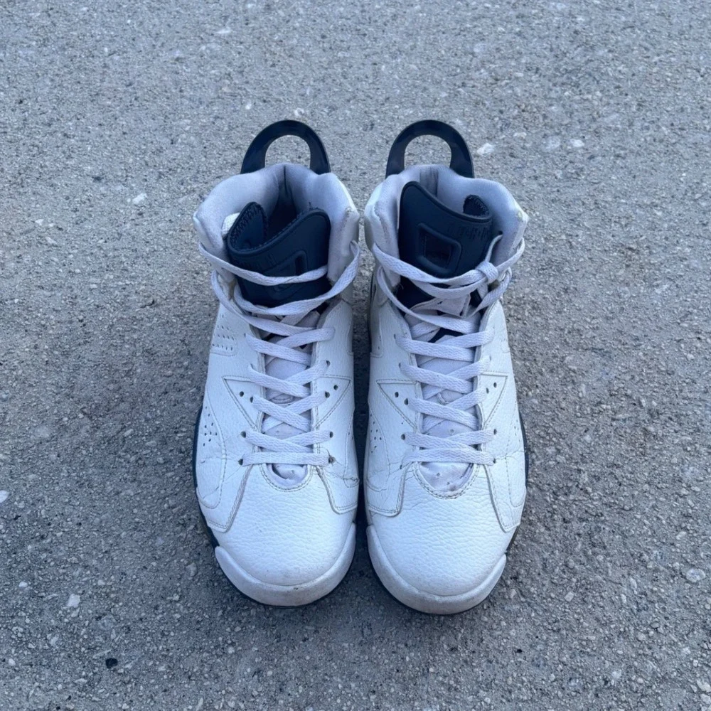 Air Jordan 6 Retro Midnight Navy White Navy Blue CT8529-141 Mens Size 10